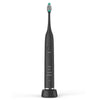 USB Charging Adults Electric Sonic Toothbrush with 8 Brush Heads(Black)