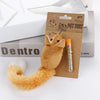 Catnip Plush Chew Toy, 30cm Coffee - Cleans Teeth & Promotes Play