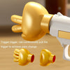 Rock Paper Scissors Board Game Party Props Decompression Toy(Gold)