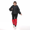 Electric Bike Winter Outdoor Riding Windproof Cold Protection Plus Velvet Warm Leg Guard Knee Pads, Style:70cm Red