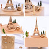 Eiffel Tower Shape Home Decor Originality  Wooden Musical  Boxes