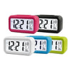 Temperature Type Lazy Snooze Alarm Mute Backlit Electronic Clock(Rose Red)