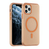 For iPhone 11 Pro MagSafe Frosted Translucent TPU + PC Full Coverage Phone Case(Orange)