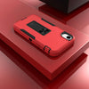 For iPhone XR Magnetic Holder Phone Case(Red + Black)
