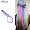 10 PCS Chemical Fiber Wig One-Step Gradient Color Single Card Wig, Stretched Length:24inches(21#)