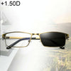 Dual-purpose Photochromic Presbyopic Glasses, +1.50D(Gold)