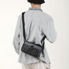 WEPOWER Men Oxford Cloth Casual Crossbody Bag Outdoor Sports Shoulder Bag(Black)