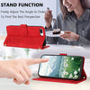 For iPhone 8 Plus / 7 Plus Tulips Embossed Leather Phone Case with Lanyard(Red)