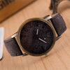 Denim Design Leather Strap Quartz Watches for Women(Black)