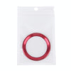 Aluminium Alloy Steering Wheel Decoration Ring Cover Sticker for BMW(Red)