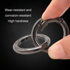 20pcs Zinc Alloy Spring Ring Metal Open Bag Webbing Keychain, Specification: 6 Points Light Gold