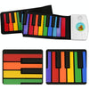 HUA008-49 49-Key Hand-Rolled Foldable Piano Children Color Piano(Color English)