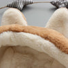Winter Children Cartoon Animal Shape Plus Velvet Warm Hooded Jacket, Kid Size:90cm(Brown)