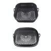 Air Fryer Grill Mat High Temperature Resistant Silicone Baking Tray, Specification: Square Black