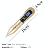 9 Gears Mole Spotting Pen LCD Home Laser Mole Spot Sweeping Beauty Instrument With Shot Light(White)
