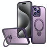 For iPhone 15 Pro Max Wing Series Gen2 MagSafe Metal Ring Holder Phone Case(Dark Purple)