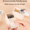 Spider Wooden Box April Fool Day Gift Scare Toys Magic Complications Props, Style: Tidy Spider