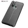 Litchi Texture TPU Shockproof Case for Vivo V15 (Black)