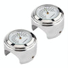 2 PCS Motorcycle 22-25mm Handlebar Thermometer (White)