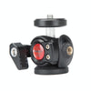 Fotopro KII K2 Ball Head Tripod Mount with 1/4 Expansion Hole (Black)