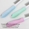 Pet Grooming Comb, Thin Teeth, Blue - Cat & Dog Deshedding