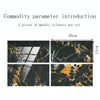 4 PCS  Crystal Film Wall Tile Sticker Imitation Marble Pattern Wall Sticker(DLS026)