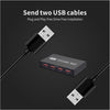 2x4 USB Switch 2 Port PCs Sharing 4 Devices for Printer Keyboard Mouse Monitor