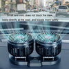 5V USB Port Car Dual-head Fan Circulation Fan(White)