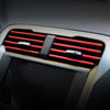 10pcs/pack Car Air Conditioner Vent U-Shaped Electroplating Decorative Strip(Plating Green)
