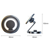 D27 Car Magnetic Telescopic Folding Navigation Mobile Phone Holder(Black)