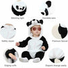 Babies Cartoon Animal Shape Flannel Jumpsuit Romper, Size:90CM(Panda)