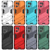 For OPPO Find X5 Pro Punk Armor 2 in 1 PC + TPU Shockproof Phone Case with Invisible Holder(Black)