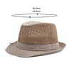 Summer Jazz Hat Mesh Breathable Sunscreen Hat, Size: Large 59-60cm(Dark Khaki)