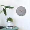 Round Silent Clock Walnut Wall Clock