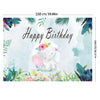 150x100cm Cartoon Cute Elephant Birthday Theme Party Decoration Photography Background Cloth