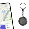 Global Positioning Pet Key Circular Anti-Lost Device Locator(Black)