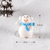 5pcs Christmas Decoration Accessories Micro Landscape Christmas Gift Resin Small Ornament, Style: Christmas Snowman No.9
