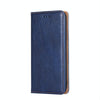 For Asus Zenfone 9 Gloss Oil Solid Color Magnetic Leather Phone Case(Blue)