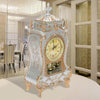 Vintage Clock Classical Royalty Sitting Room TV Cabinet Desk Imperial Furnishing Creative Sit Pendulum Clock(Brown)