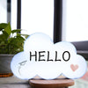 HS-007 LED Letter DIY Cloud Erasable Message Board Confession Lamp(Blue)