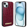 For iPhone 15 VIETAO Alligator Texture PU Phone Case(Red)