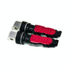 Universal Motor Bike Footpegs Foot Rests Rear Pedals Set Motorcycle Modification Accessories(Red)