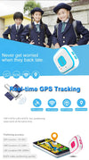 V28 Necklace Style GSM Mini LBS WiFi AGPS Tracker SOS Communicator(Blue)