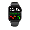 QS08 PRO 1.83 inch BT5.2 Smart Sport Watch, Support Sleep / Heart Rate / Blood Oxygen / Temperature / Blood Pressure Health Monitor(Black+Black)