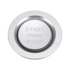 Car Engine Start Key Push Button Ring Trim Metal Sticker Decoration for Land Rover/Jaguar (Silver)