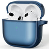 For AirPods 4 Skin Feel Series TPU Hybrid PC Case(Blue)