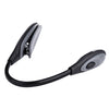 0.2W White Light Clip Fixtures LED Desk Light(Black), 1 LED 280 LM Eye Protection Reading Lamp