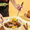 304 Stainless Steel Walnut Handle Cooking Tools Home Restaurant Kitchen Gadgets, Style: Soup Spoon
