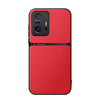 For Xiaomi 11T / 11T Pro Litchi Leather Magnetic Full Coverage Shockproof Phone Case(Red)