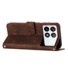 For Xiaomi Redmi K70 / K70 Pro Dream Triangle Leather Phone Case with Lanyard(Brown)